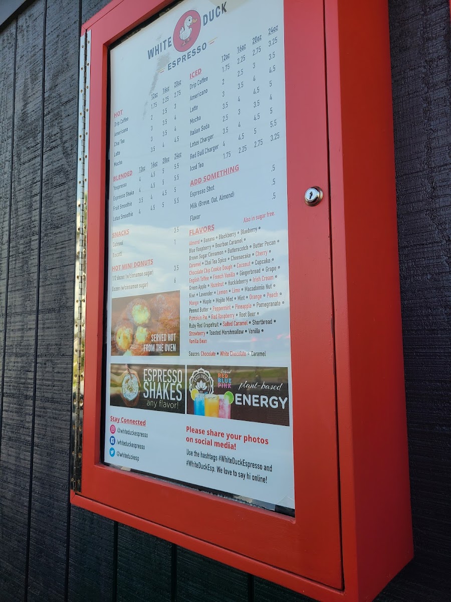 White Duck Espresso Menu - Image 4