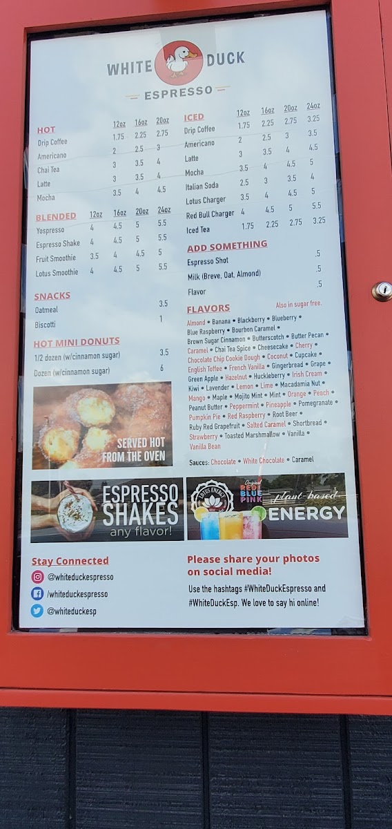 White Duck Espresso Menu - Image 5